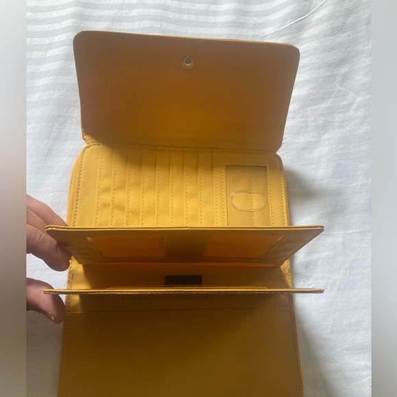 Yellow Leather Women's Wallet - Safe Keeper Wallet - Picture 9 of 16